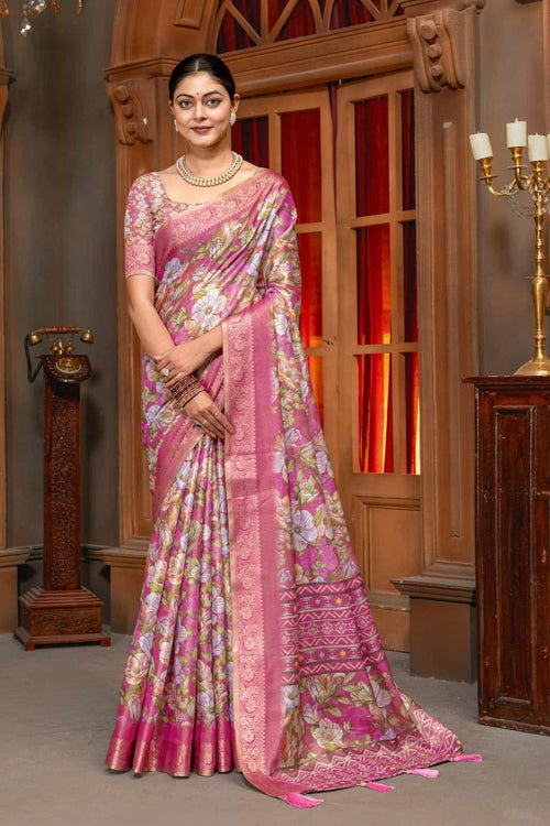 PREMIUM KANJIVARAM COTTON SILK JARI WEAVING WITH RICH JACQUARD BORDER*